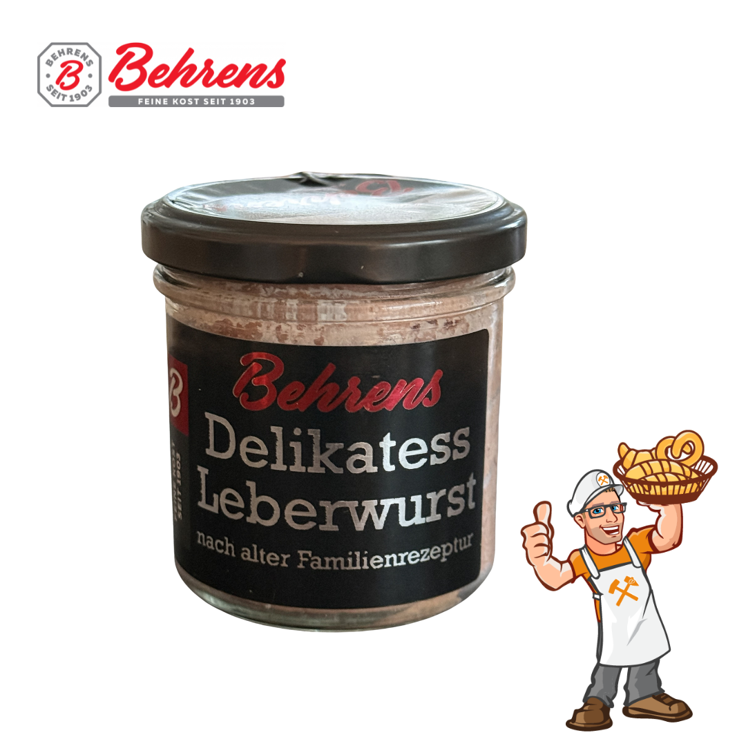 Behrens Delikatess Leberwurst im Glas, 125g (HB)