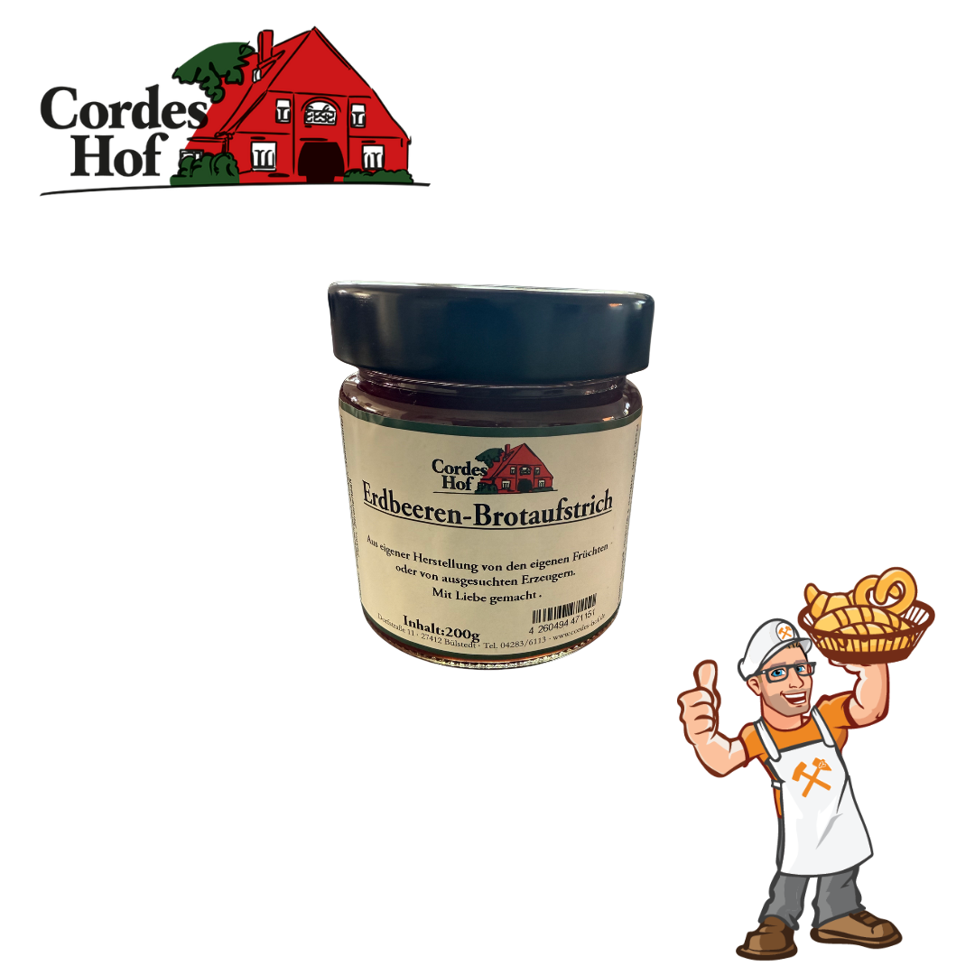 Hof Cordes (OHZ) – Erdbeeren Brotaufstrich