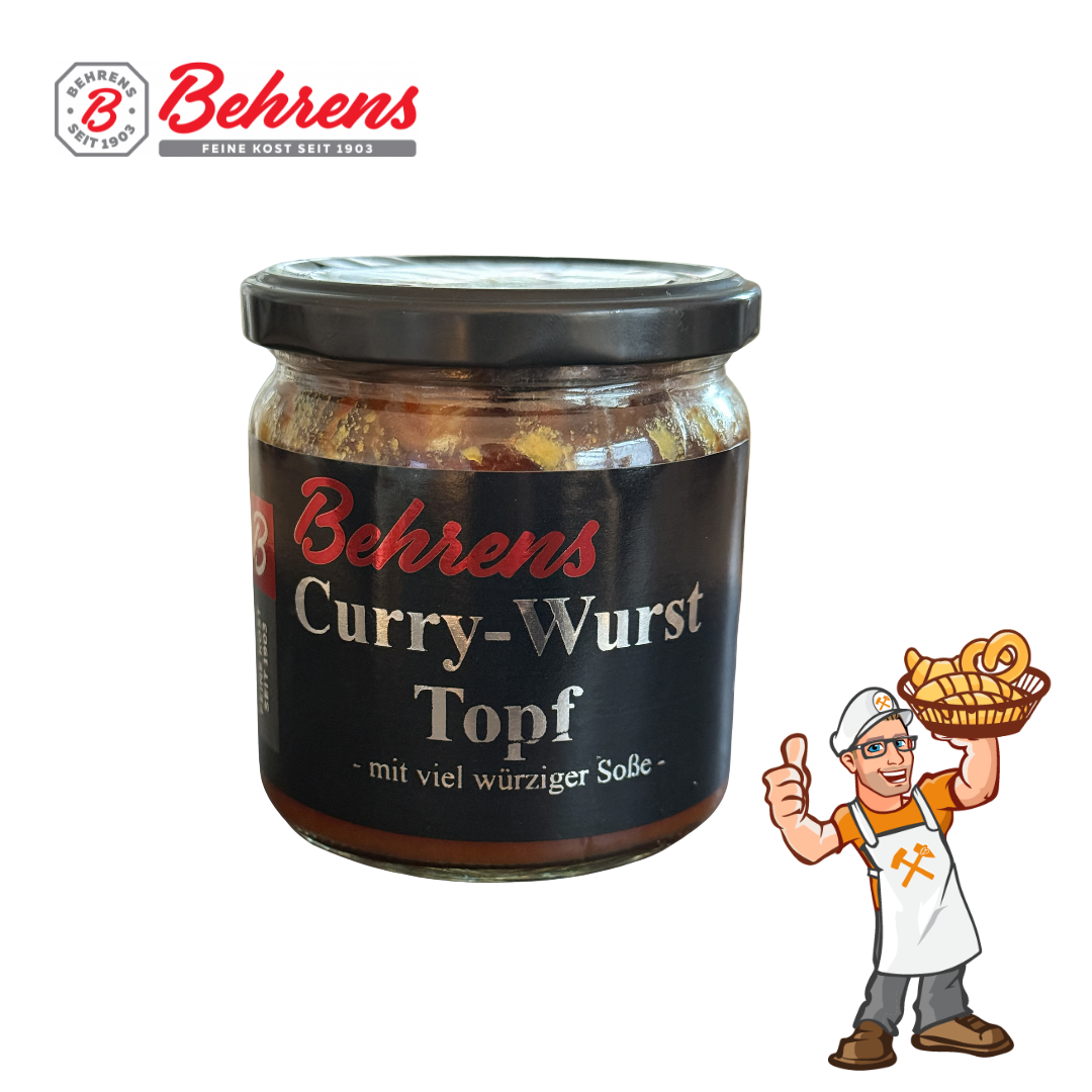 Behrens Curry-Wurst-Topf im Glas, 330g (HB)