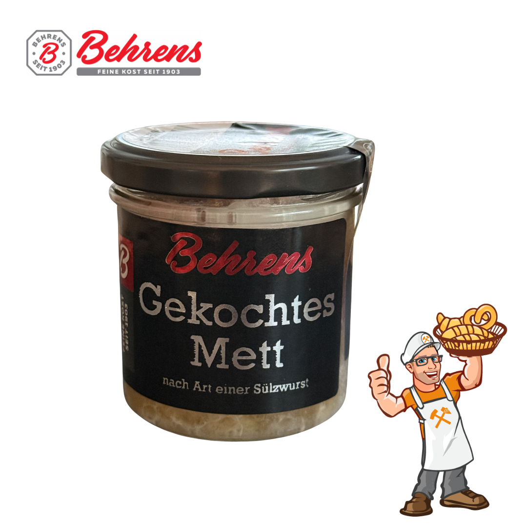 Behrens Gekochtes Mett im Glas, 125g (HB)