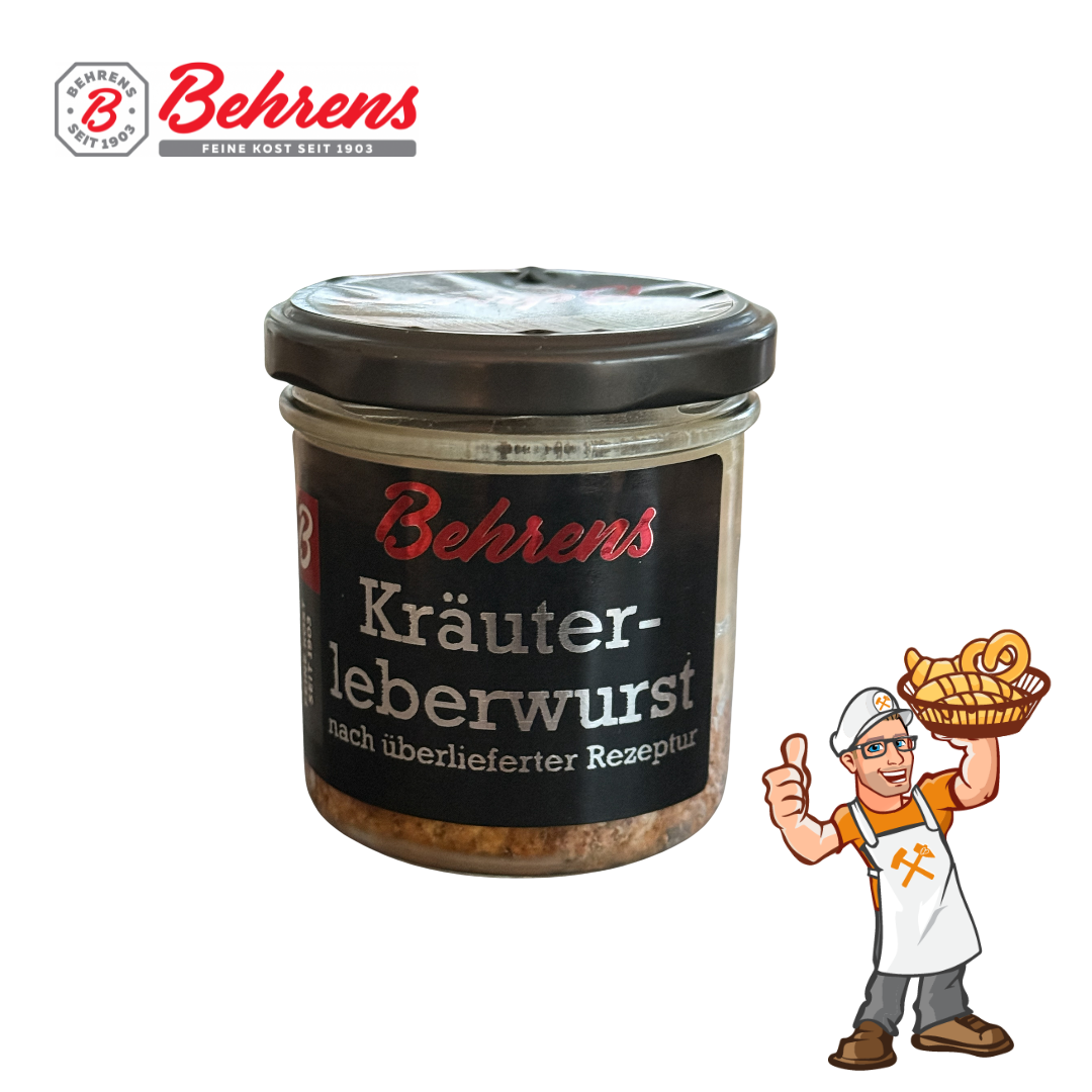 Behrens Kräuter-Leberwurst im Glas, 125g (HB)