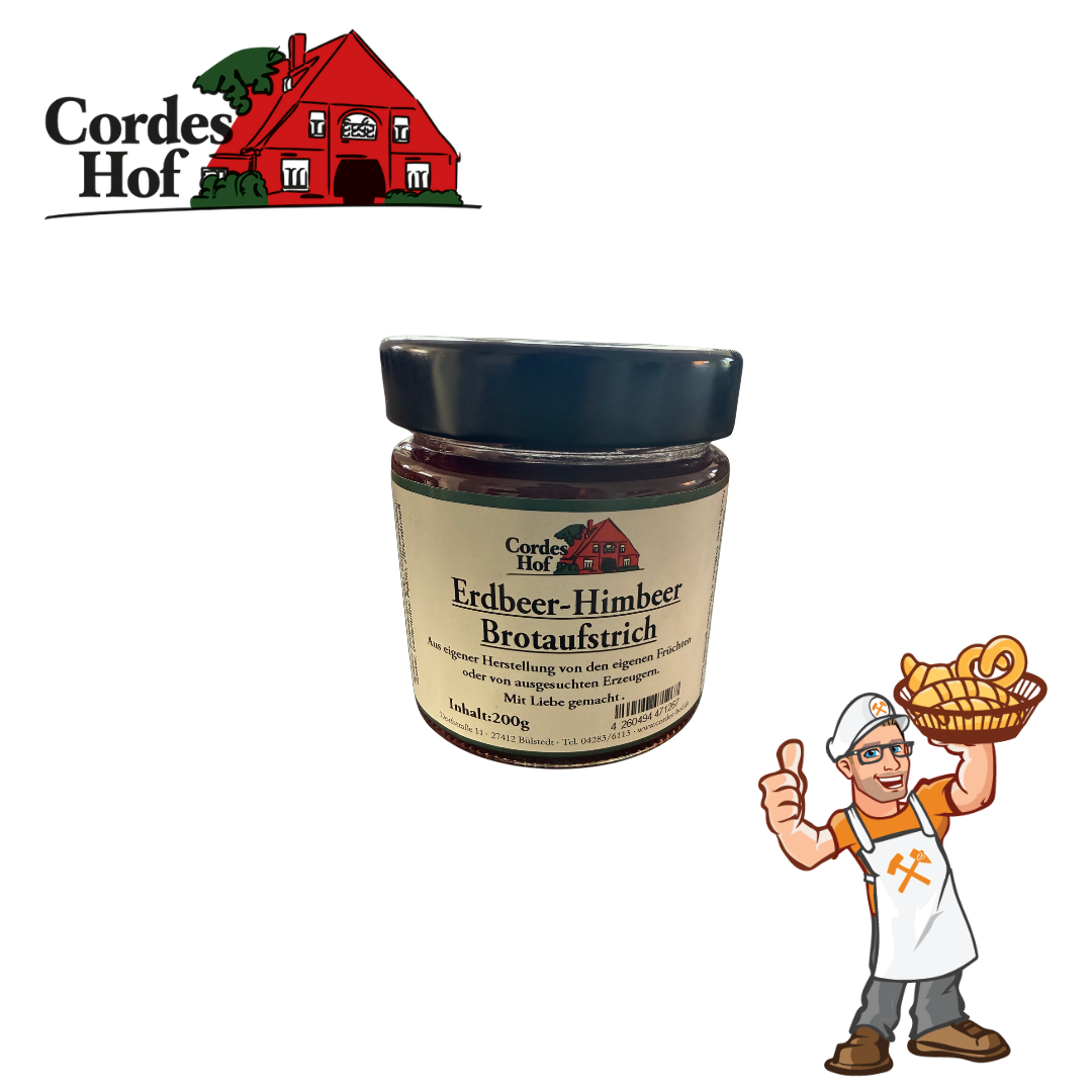Hof Cordes (OHZ) – Erdbeeren-Himbeer Brotaufstrich