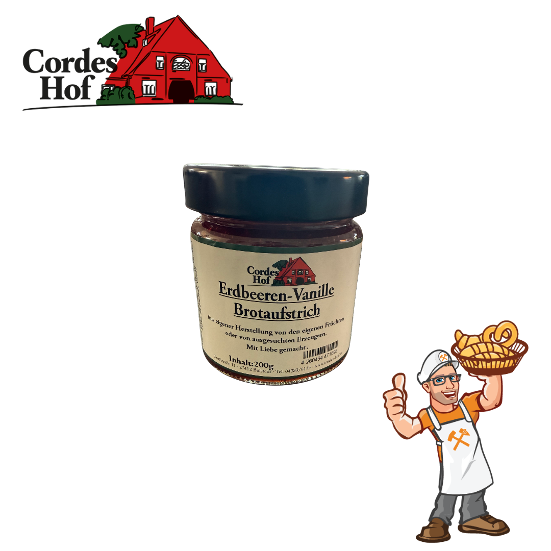 Hof Cordes (OHZ) – Erdbeeren-Vanille Brotaufstrich